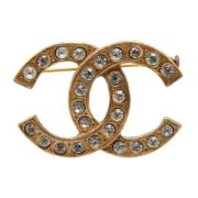 Pre-owned Metal chanel-jewelry Chanel Vintage , Yellow , Dames