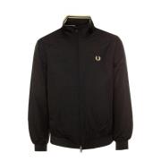 Gewatteerde jas met dubbele strepen Fred Perry , Black , Heren