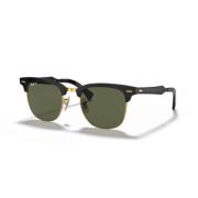 Aluminium Clubmaster Gepolariseerde Zonnebril Ray-Ban , Black , Unisex