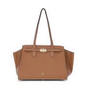 Elegante Leren Shopper Tas Aigner , Brown , Heren