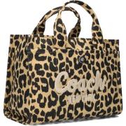 Stijlvolle Animal Print Schoudertas Coach , Brown , Dames