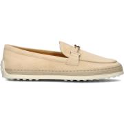 Beige Suède Mocassin Ring Instappers Tod's , Beige , Dames