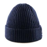 Merino Rib Beanie Hat Nn07 , Blue , Heren