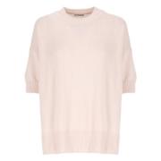 Roze Kasjmier Ronde Hals Sweater Jil Sander , Pink , Dames