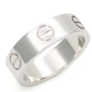 Pre-owned Metal rings Cartier Vintage , White , Dames