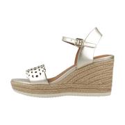 Stijlvolle Wedges met Ponza Design Geox , Yellow , Dames