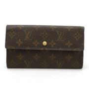 Pre-owned Canvas wallets Louis Vuitton Vintage , Brown , Dames