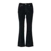 Zwarte Fluwelen Bootcut Jeans Roy Roger's , Black , Dames