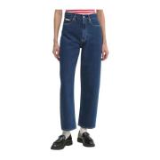 Stijlvolle Denim Jeans Collectie Calvin Klein Jeans , Blue , Dames