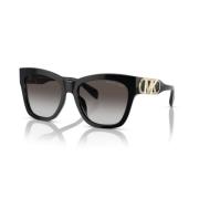 Empire Square Zonnebril Trendy Kleuren Michael Kors , Black , Unisex