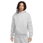 Fleece Hoodie Klassiek Sportief Model Nike , Gray , Heren