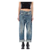 Kelly Blue Crossover Jeans R13 , Blue , Dames