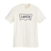 T-Shirt Uomo Graphic Crewneck TEE Rope Levi's , White , Heren