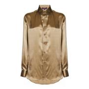 Dameskleding Shirts Gouden Ss25 Ralph Lauren , Yellow , Dames