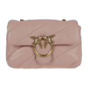 Gewatteerde Crossbody Tas Nude Neutrals Pinko , Pink , Dames