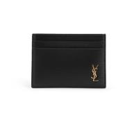 Nero Portemonnee met Stijl Model Saint Laurent , Black , Heren