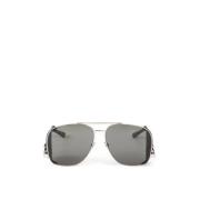 Aviator Leon Zonnebril met Grijze Lenzen Saint Laurent , Gray , Unisex