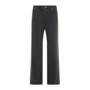 Losvallende Straight Jeans Saint Laurent , Black , Heren