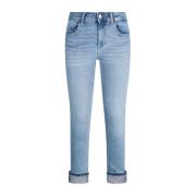 Blauwe Denim Jeans met Ritssluiting Liu Jo , Blue , Dames