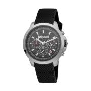 Zwarte heren sport horloge Just Cavalli , Black , Heren