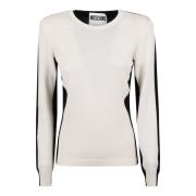 Witte Sweater Maglia Moschino , White , Dames