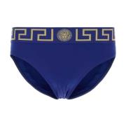 Elektrisch blauwe zwembroek Versace , Blue , Heren