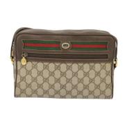 Pre-owned Canvas shoulder-bags Gucci Vintage , Beige , Dames