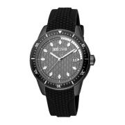 Zwarte Heren Quartz Analoog Horloge Just Cavalli , Black , Heren