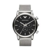 Zilveren Heren Quartz Analoog Horloge Emporio Armani , Gray , Heren