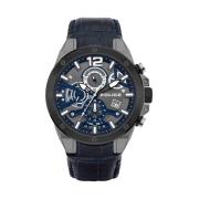 Zwarte Herenmode Quartz Horloge Police , Black , Heren