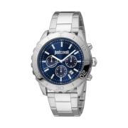 Zilveren Heren Sport Horloge Just Cavalli , Gray , Heren