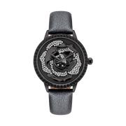 Zwarte Damesmode Horloge Police , Black , Dames