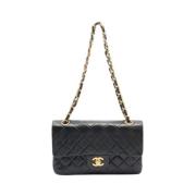 Pre-owned Leather shoulder-bags Chanel Vintage , Black , Dames