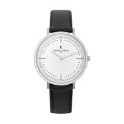 Heren Leren Klassiek Horloge Pierre Cardin , Gray , Heren