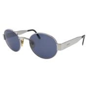 Pre-owned Metal sunglasses Chanel Vintage , Blue , Dames