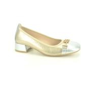 Goud Zilver Pump met Kledingstuk Hispanitas , Yellow , Dames