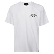 Klassieke Regular Fit Tee Dsquared2 , White , Heren