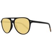 Zwarte Heren Aviator Zonnebril Ermenegildo Zegna , Black , Heren