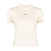 Beige T-shirt en Polo Set Jacquemus , Beige , Dames