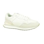 Witte Lederen Runner Schoenen Hoff , White , Dames