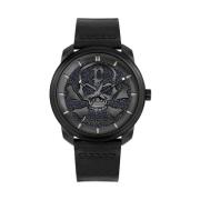 Zwarte Herenmode Horloge Police , Black , Heren