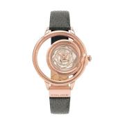 Roségoud Dames Mode Horloge Police , Yellow , Dames