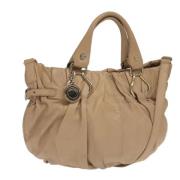 Pre-owned Leather handbags Celine Vintage , Beige , Dames