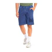 Groene Katoenen Sportshorts La Martina , Blue , Heren