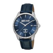 Multicolor Heren Leren Analoog Horloge Just Cavalli , Multicolor , Her...