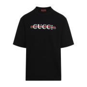 Zwarte T-shirt voor mannen Gucci , Black , Heren