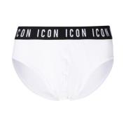 Witte Briefs met Logo Elastiek Dsquared2 , White , Heren