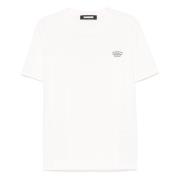 Off White Jersey T-Shirt Barrow , White , Heren