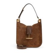 Bruine Schoudertas Elegante Stijl Tom Ford , Brown , Dames