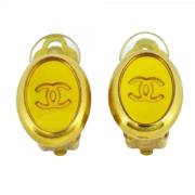 Pre-owned Metal chanel-jewelry Chanel Vintage , Yellow , Dames